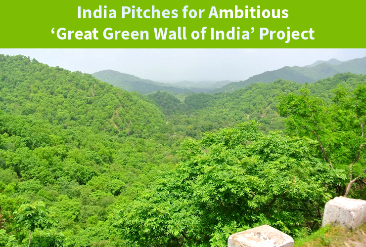 India Pitches for Ambitious ‘Great Green Wall of India’ Project