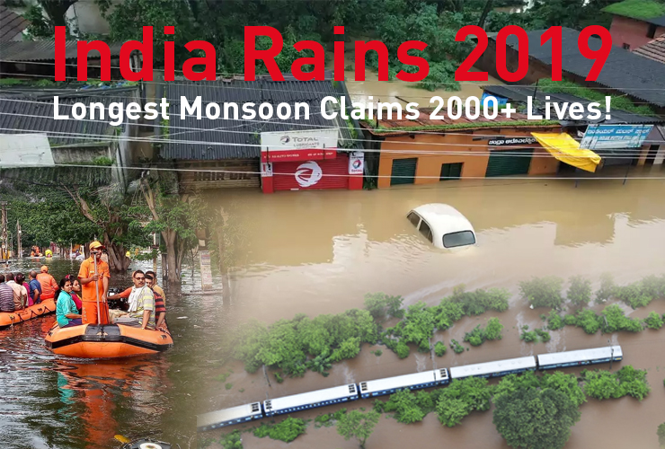 India Rains 2019: Longest Monsoon Claims 2000+ Lives!
