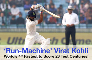 ‘Run-Machine’ Virat Kohli- World’s 4th Fastest to Score 26 Test Centuries!