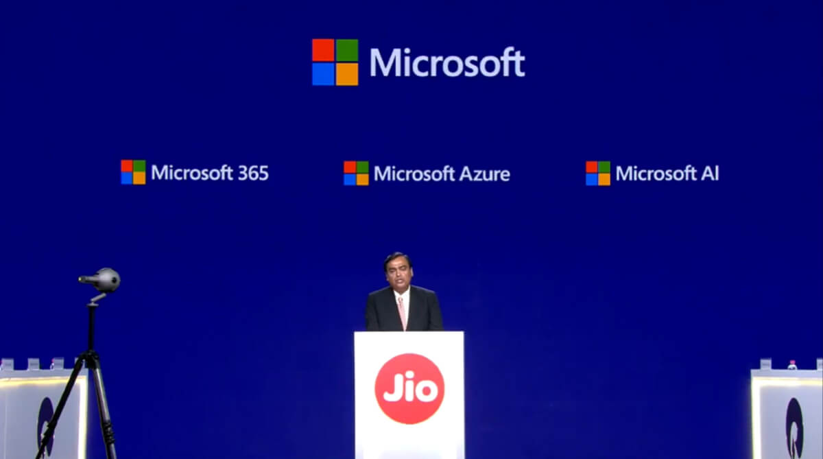 Microsoft Signed With Reliance’s Jio