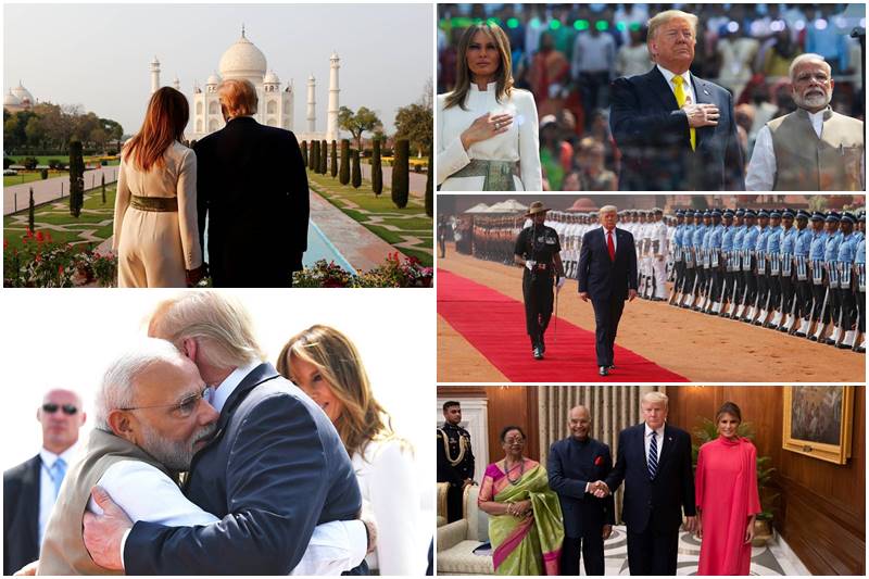 US President Donald Trump in India