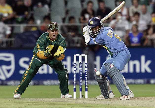MS Dhoni in 2006 T20 International Match with South Africa
