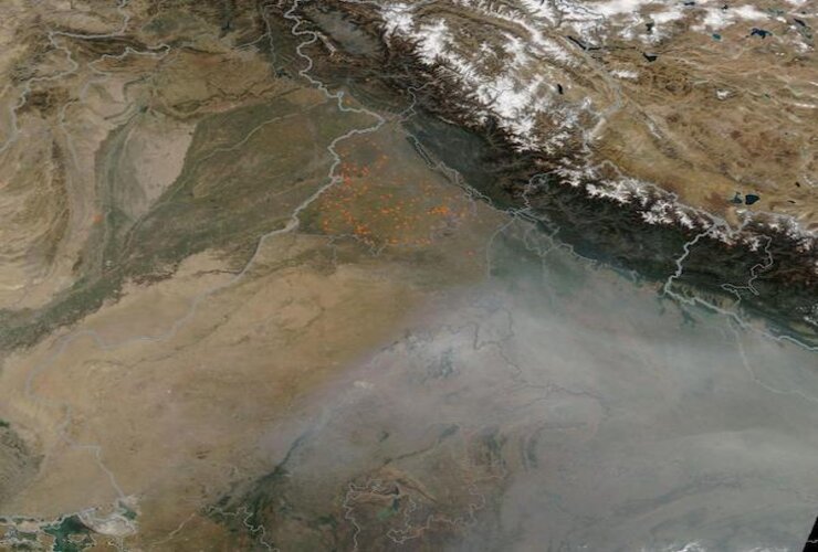 NASA Satellite Images Depict Stubble Burning in Punjab, Haryana!